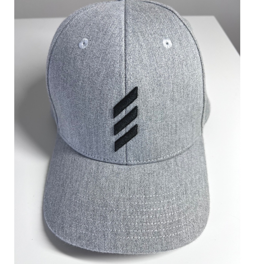 Adidas Golf Mens Snapback Hat‎ Heather Grey Embroidered Logo OSFM Baseball Cap